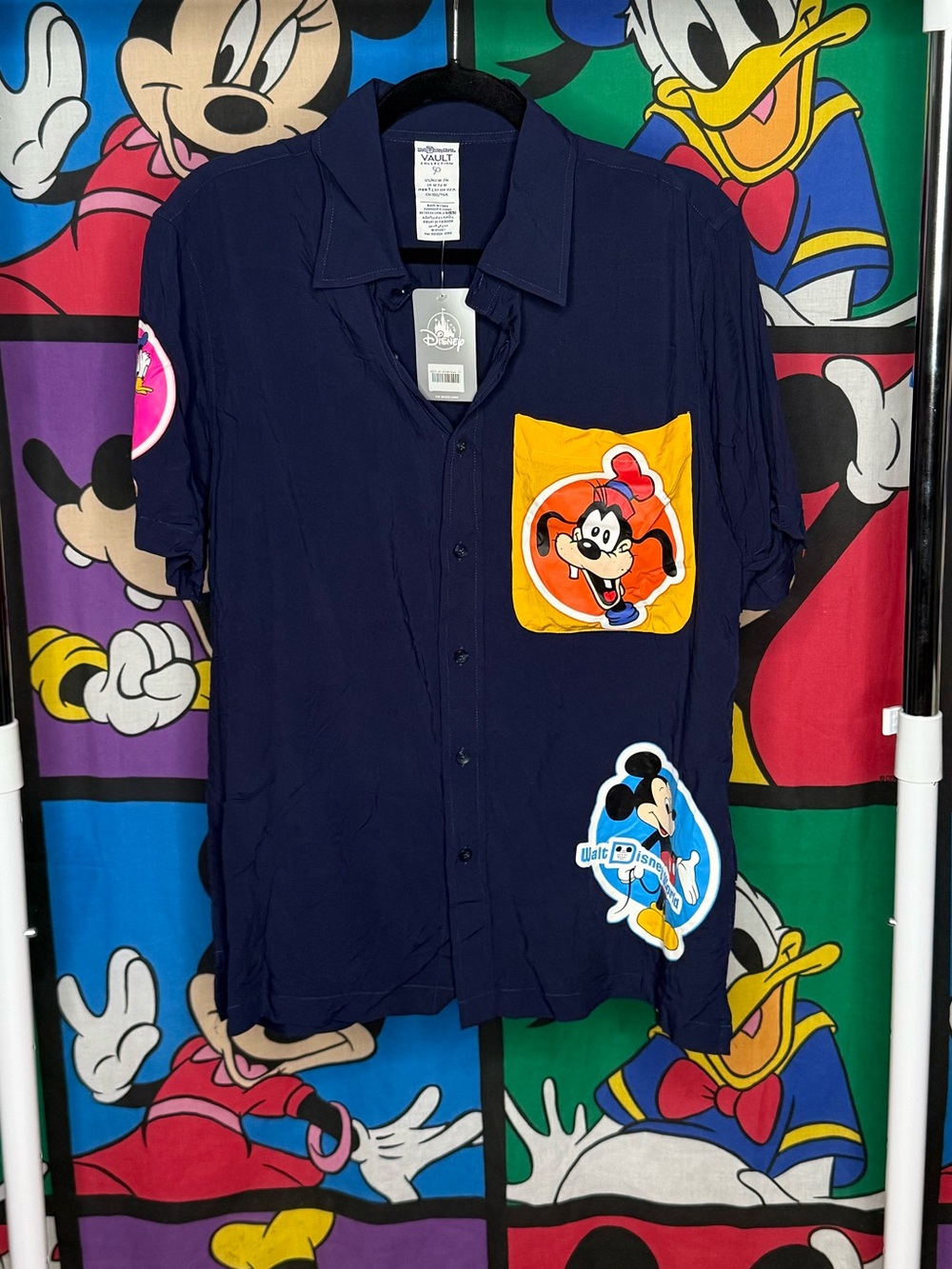 NWT Walt Disney World 50th Vault Collection Button Down